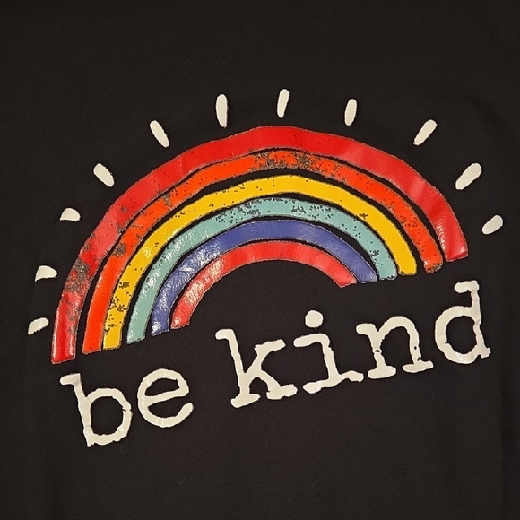 Black Rainbow 'Be Kind' T-Shirt - Picture 5 of 6